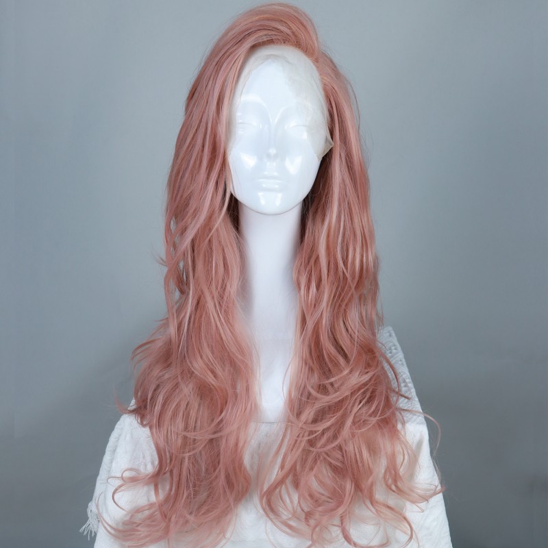 CORAL QUEEN | PINK SYNTHETIC LACE FRONT WIG