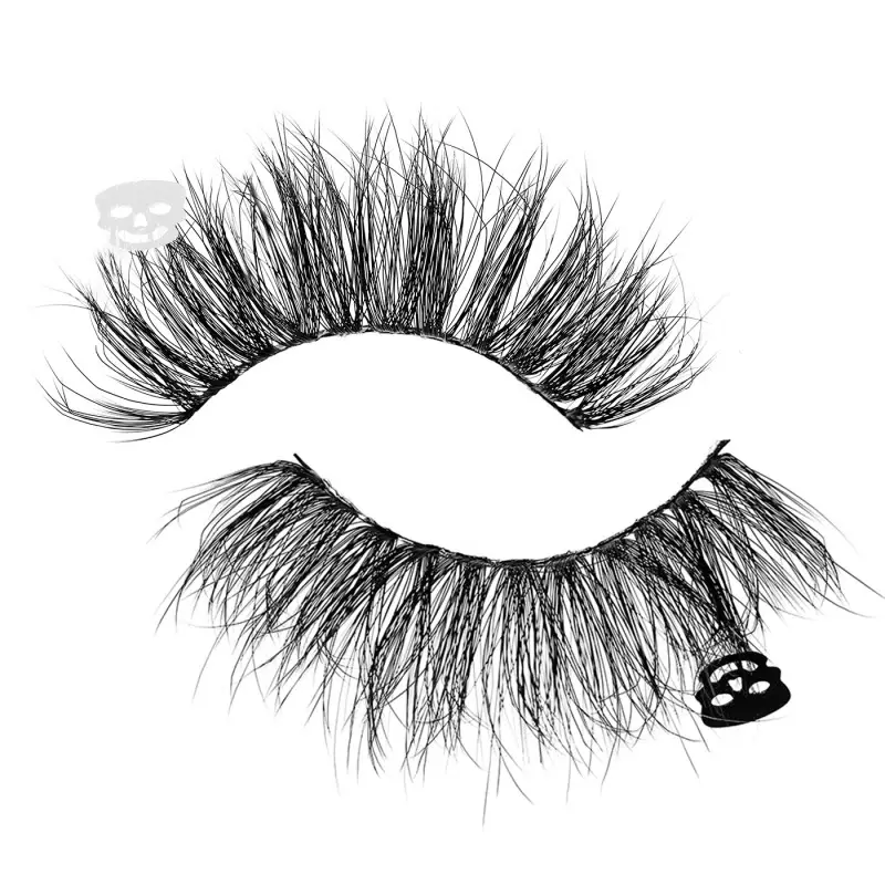 halloween skull fake lashes