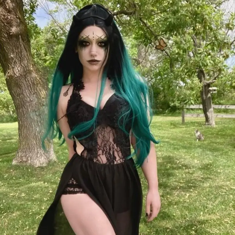 green wigs