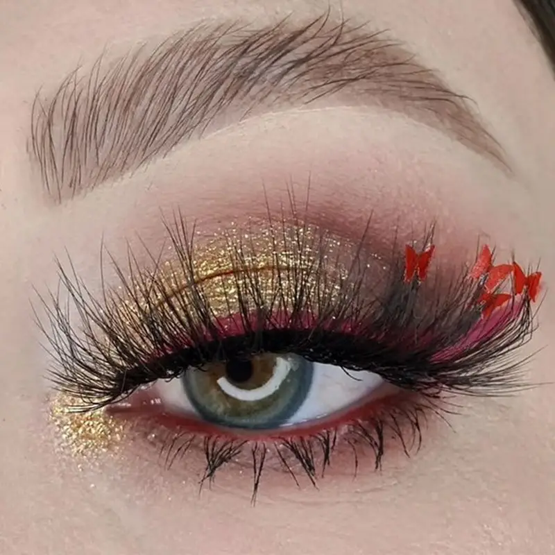 red butterfly lashes