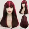 Draculaura Black with Pink Streaks Wig - Monster High Inspired | Synthetic Hair