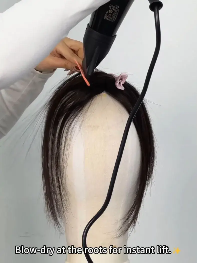 style your hair topper