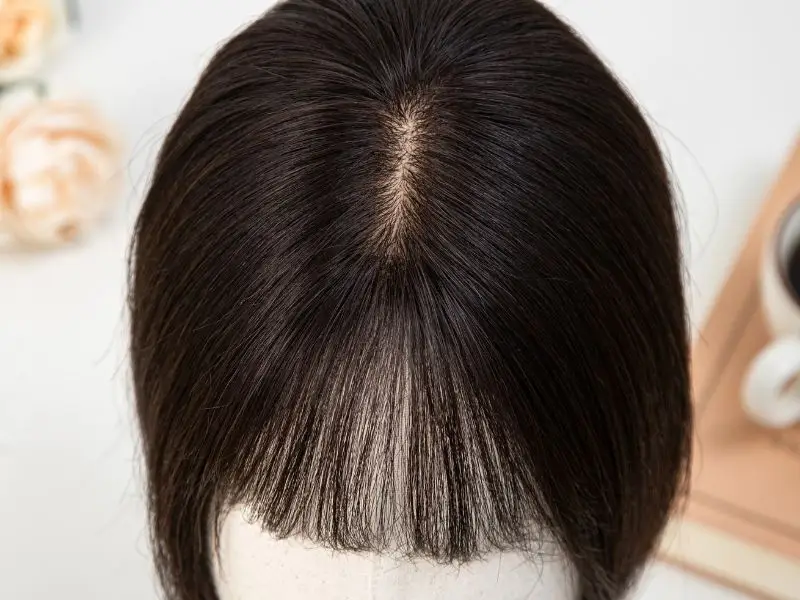 Luna silk mini hair topper