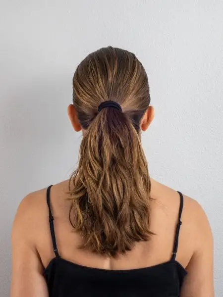 Textured Ponytail with Volume