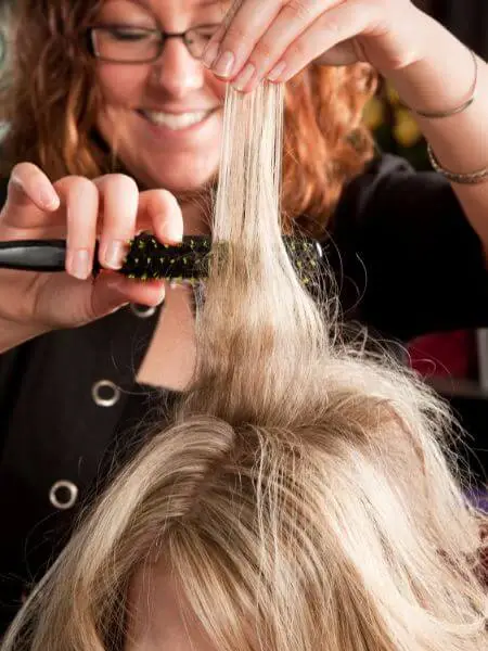 hair teasing comb hair volume