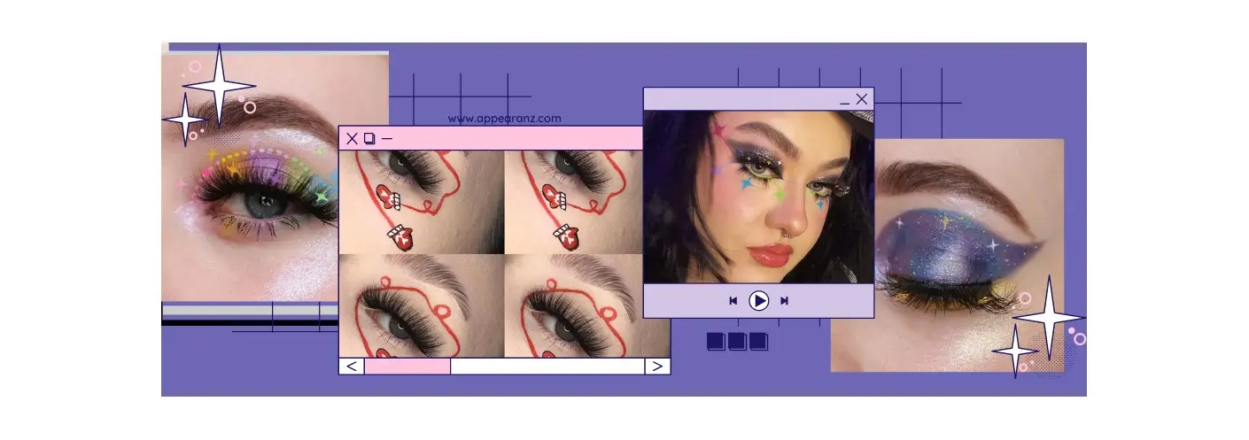 5 Fabulous Eye Looks with Decal Lashes for New Year 2022